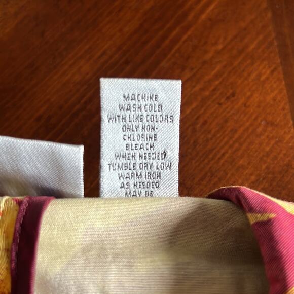 Chico’s 2 Leaf Print Cotton Blend Jacket blazer Woman Size 12 Unlined 3/4 Sleeve - Picture 6 of 9